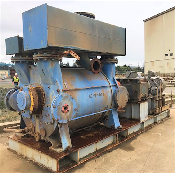 Nash Model 2be3 600 Series Vacuum Pump With 500 Hp Motor And Falk Gearbox)